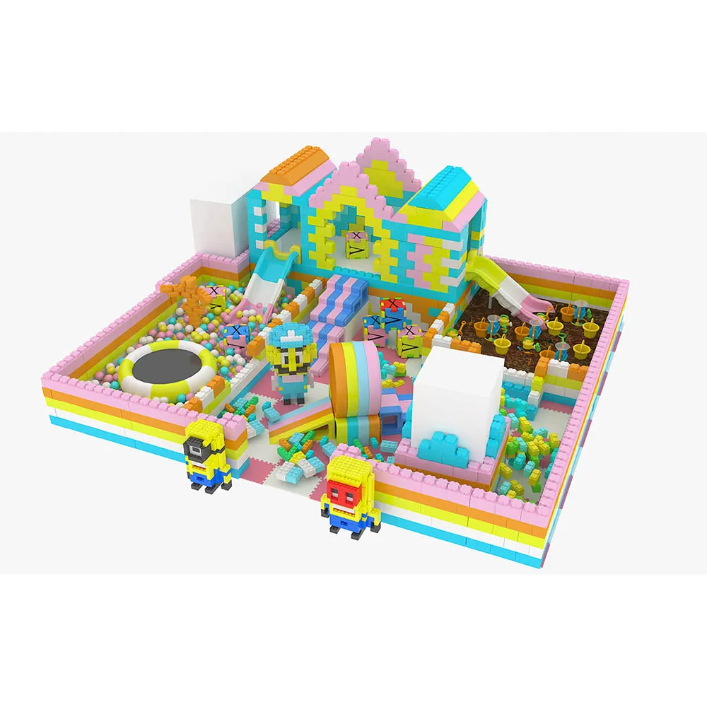 Customized Indoor Playground Commercial Safety Children EPP Foam Block Party Rental Colorful Indoor Playground Equipment Set
