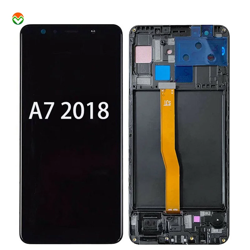 For Samsung Galaxy A7 2018 LCD Display Matrix Module Digitizer Assembly Touch Screen For Samsung A750F A750 LCD Screen Frame