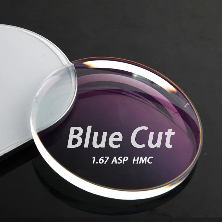 Manufacturer price asp 1.67 EMI HMC coated single vision CR39 eyeglasses lens optical lenses