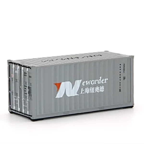 1:87 Scale 6.9cm Container Model 20GP Decoration International Shipping Sea Transport Gift Car Model HO Train Scene Model