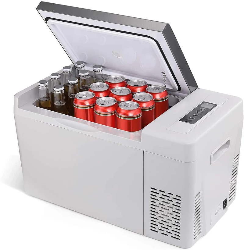 Outdoor Ice Freezer Truck Box Refrigerator 23 Quart Refrigerated Small Mini Portable 12V/24V Fridge