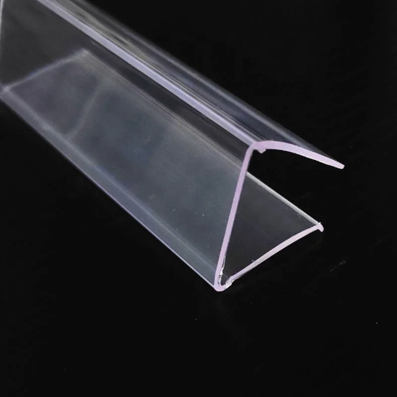Supermarket Shelf PVC Insert Price Tag Clip Plastic Commodity Note Transparent Glass Note Price Tag Strip
