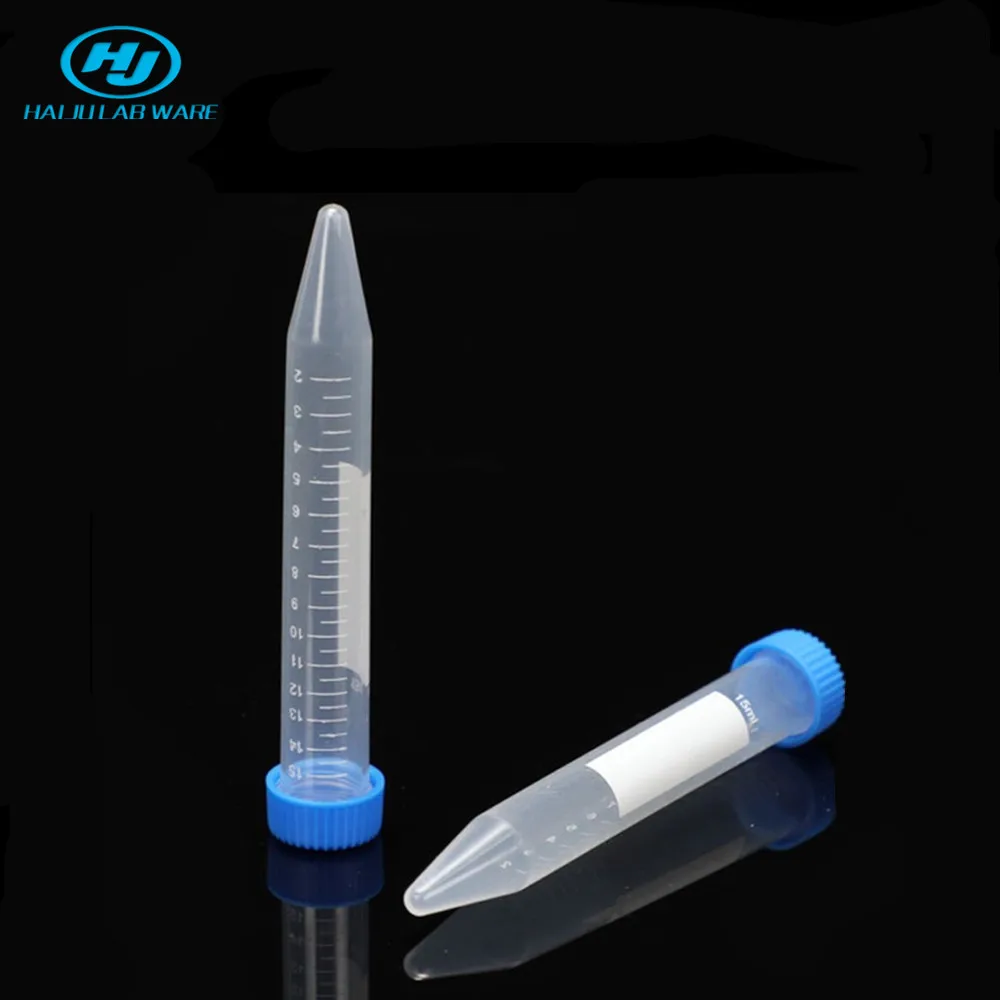 HAIJU LAB 15 мл коническая Нижняя пластиковая центрифужная трубка с синей закручивающейся