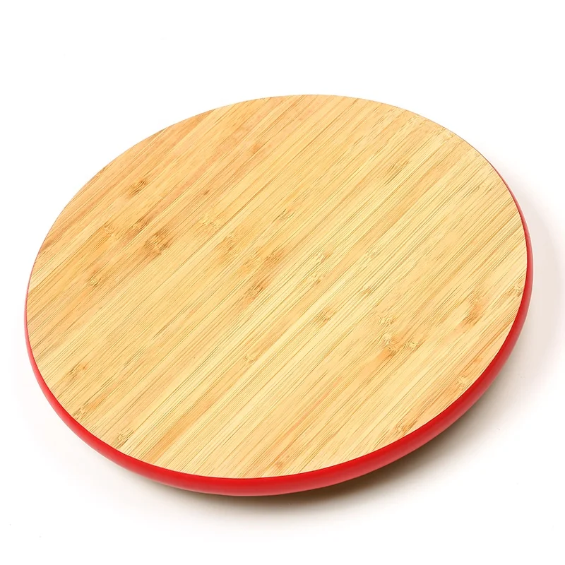Классическая бамбуковая круглая настольная подставка для сыра с ленивым обеденным поворотным столом Susan деревянный вращающийся поднос разделочная доска цвет