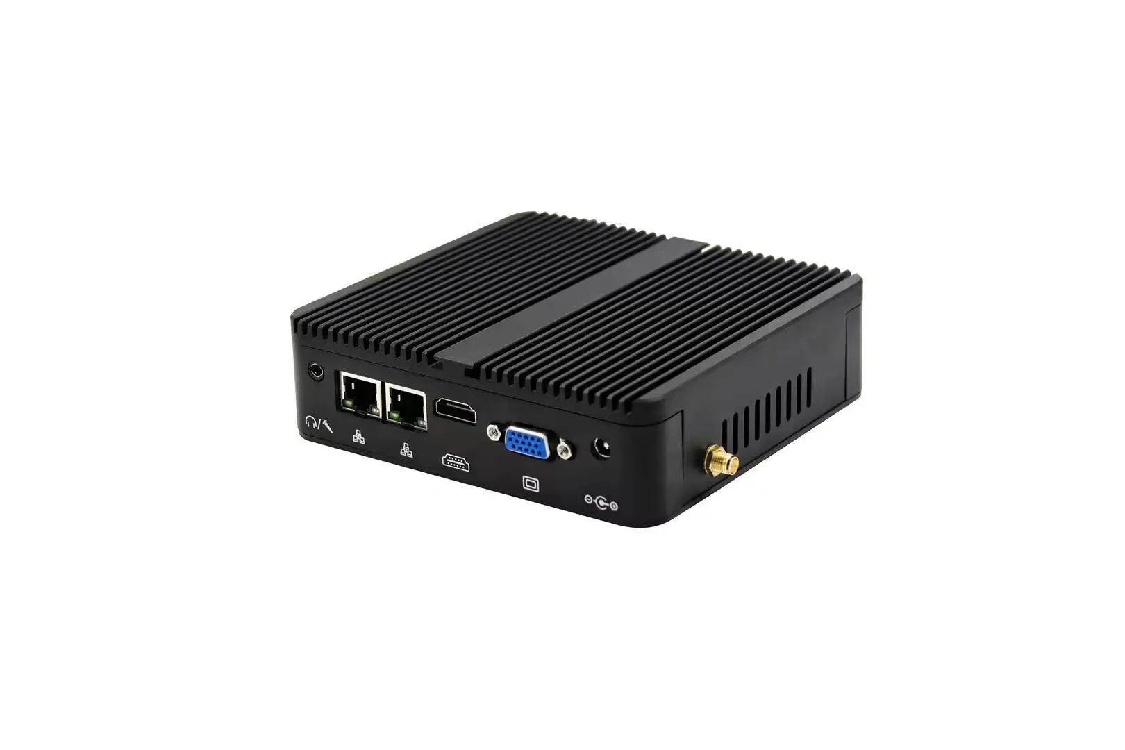 Fanless Nuc Mini PC Cele-ron J4125 2xCOM 2xLAN VGA & HD Portable Office Desktop Computer Linux Mini PCs