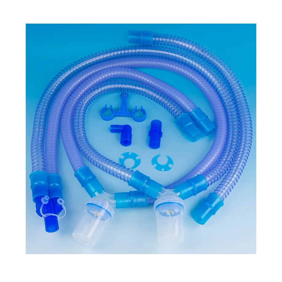 Disposable Medical Adult Smoothbore Breathing Circuit With Two Water Trap
