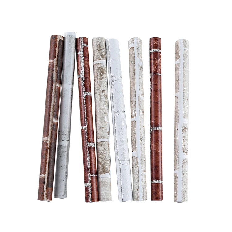Self Adhesive Brick Design PVC Wallpaper Water proof