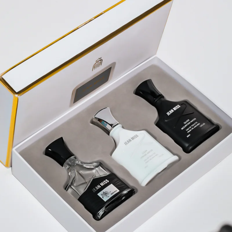 30ml 3pcs Private Label Long-Lasting Mens body spray Perfume Fragrance Original Perfume Gift set  For Men