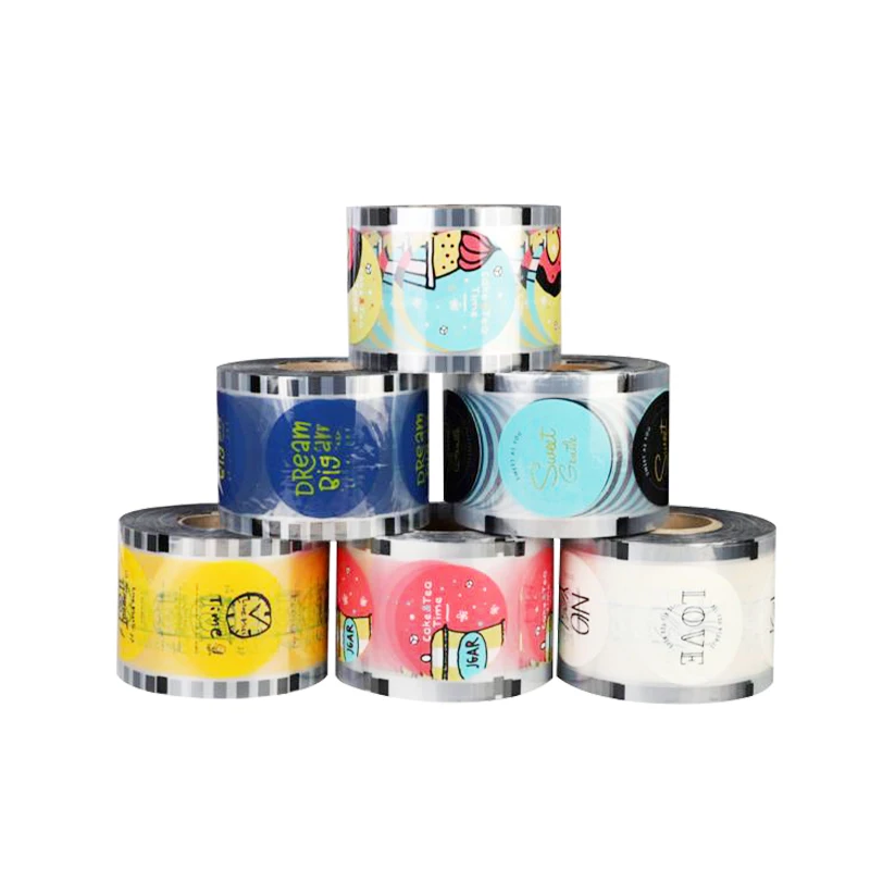 PET PP PS PE aluminum foil easy peel film yogurt lid sealing film