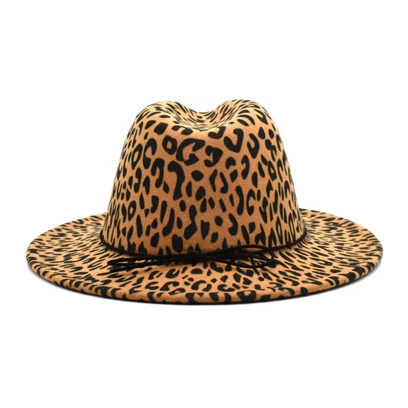 Men and Women Flat Top Hat Autumn British Woolen Hat Felt Hat