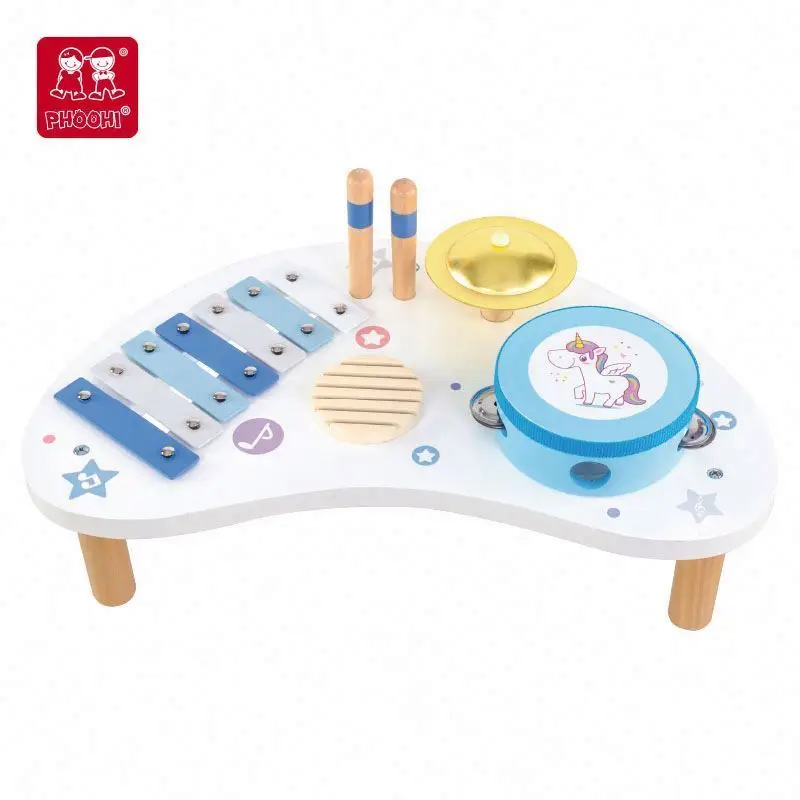 Musical instrument play toy 21 inch blue sea wooden guitar for kids 3+ kid mini guitar toy