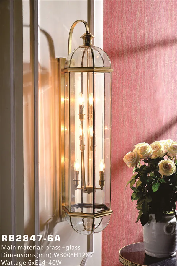 Factory Home Hotel Villa Decoration Courtyard And Foyer Area  Wall Bracket Light Exterior Wall Lamp Outdoor Light