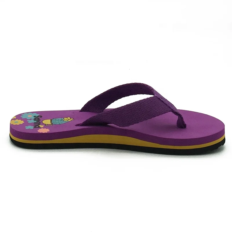 Cute kids flip flops sandals lightweight thong sandals beach summer girls flip flops