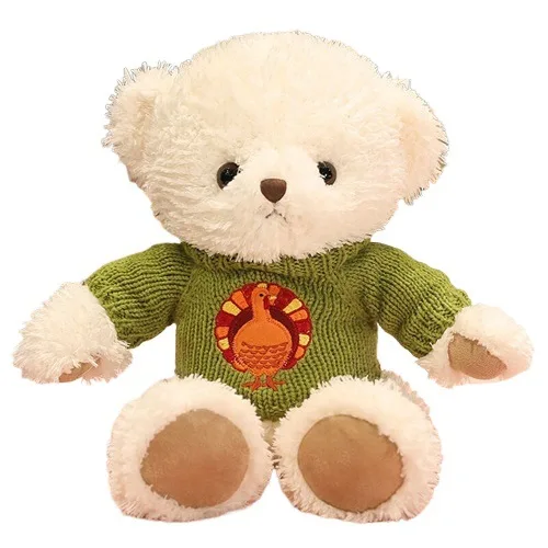 Factory direct teddy bear plush toys cross border wear sweater bear couple large claw machine doll bear doll doll