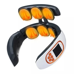 Usb Rechargeable Cervical Traction Therapy Heating Massage Stimulator Ems Pulse Neck Massager