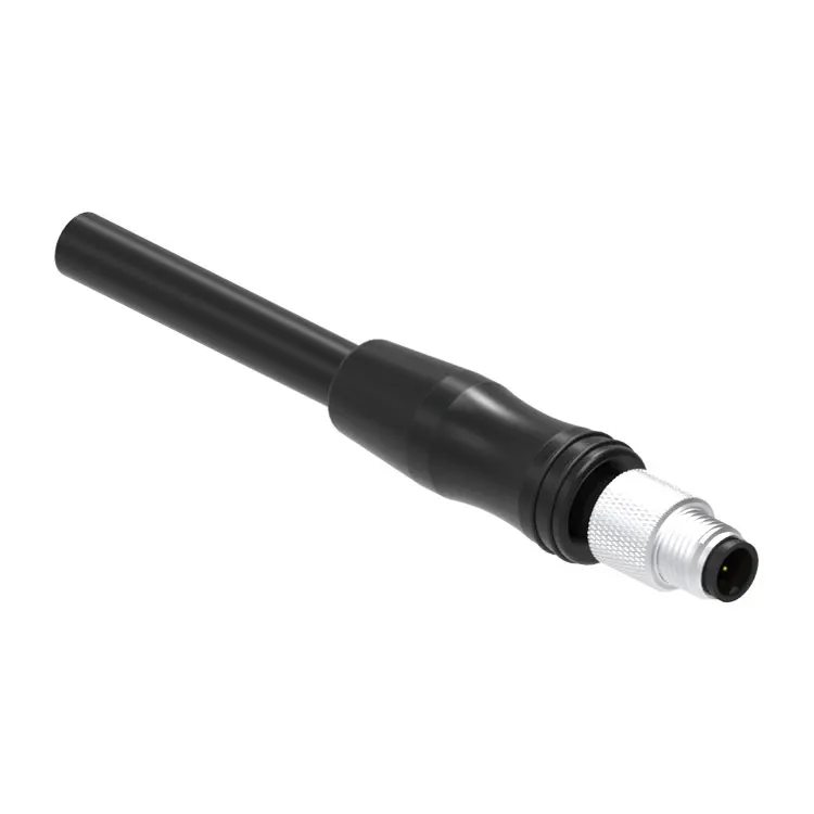 
Waterproof IP67 Circular auto electrical Angled straight male and female M5 3P Code A cable connector for Automation 
