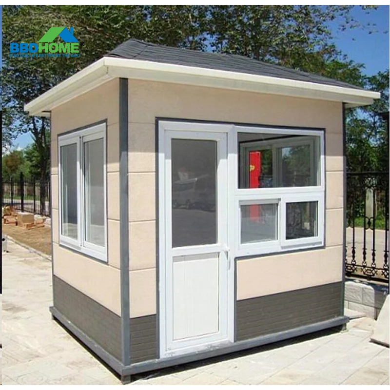 BBDHOME Mobile Outdoor Public Security Guard Modular Outdoor Color Steel Customized Fiber Glasssentry Box guard house
