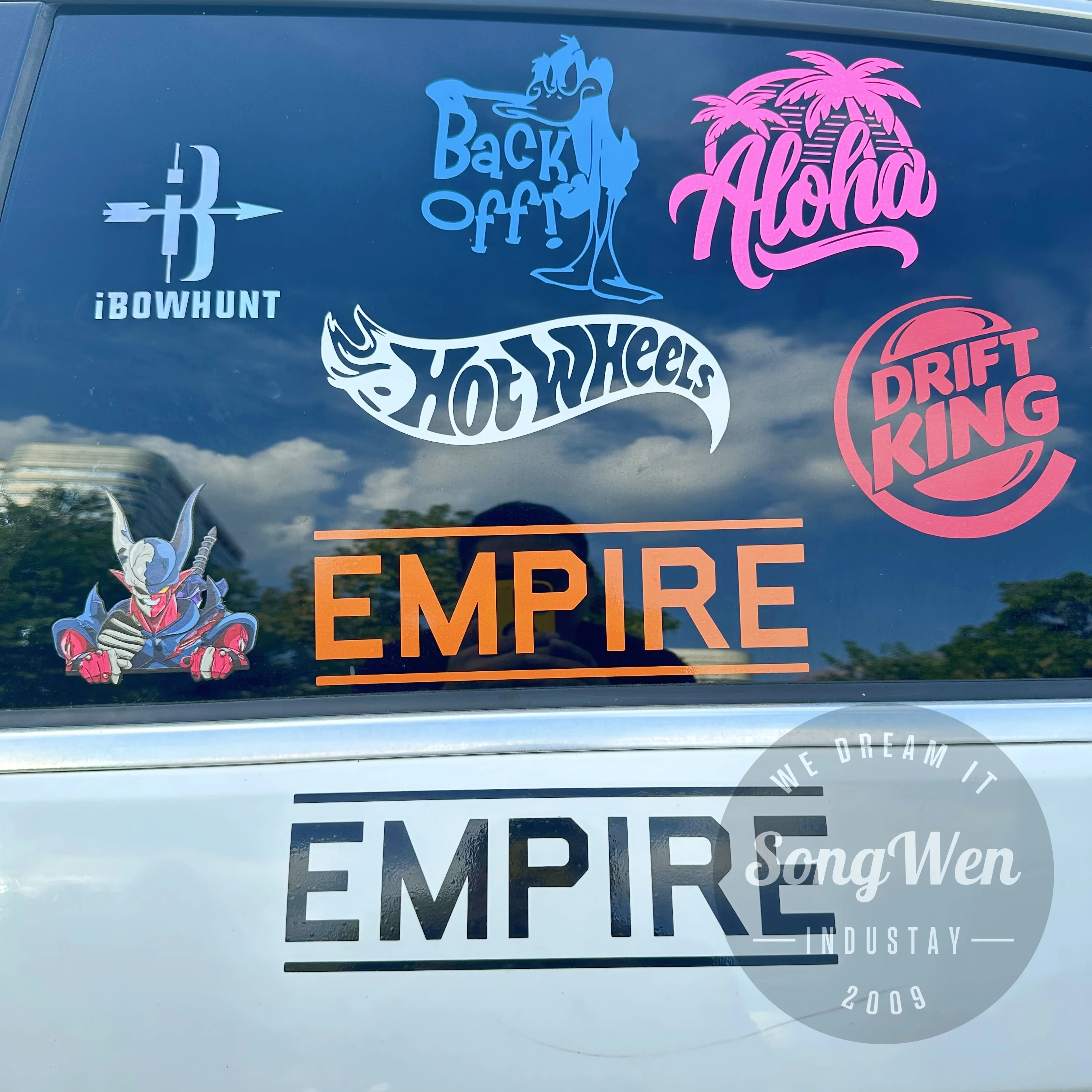 Weatherproof Waterproof Windshield PVC Custom Logo Letter Transfer Decals Bumper Car Window Stickers Vinyl Car Decals
