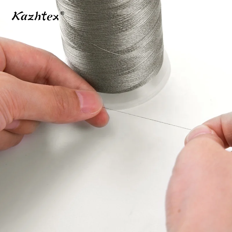 
Anti-static embroidery bobbin silver coated conductive thread 