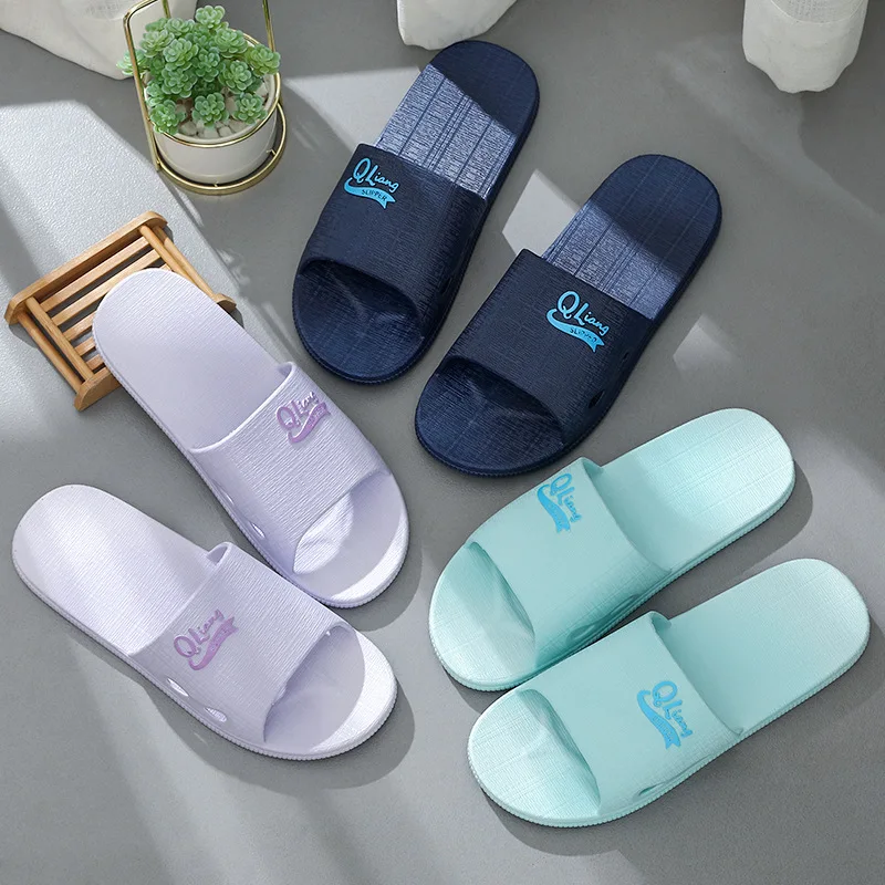 2022 Light Weight Summer Anti-Slip Bathroom Women Soft Sole House Slides Fancy Color Indoor Couple Slippers