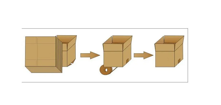 durable high quality case sealer high speed carton fold machine semi auto machine