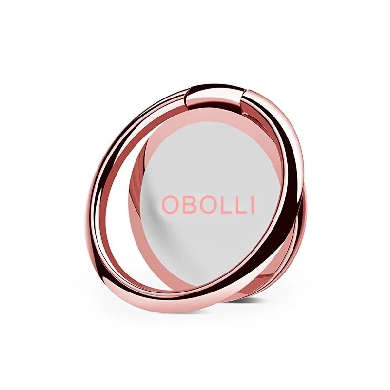 Изготовленным на заказ логосом 360 градусов пальца кольцо мобильного телефона держатель подставки для Iphone 12 мобильного телефона