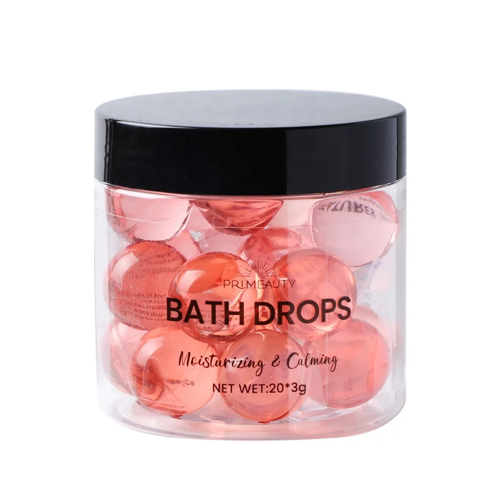 Moisturizing SPA Bath Beads Wholesale Bulk Round Heart Shape Essential Oil Ball Bath Pearls Capsule Scented Bath Oil Beads