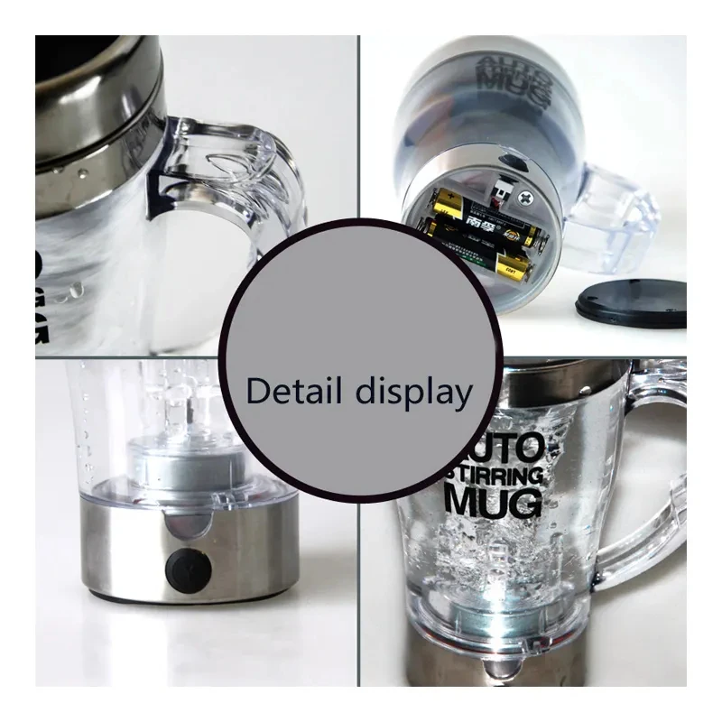 Wholesale New Design Clear Portable Water Bottle Coffee Mug Travel Mug Outdoor For Adults AUTO Mixer