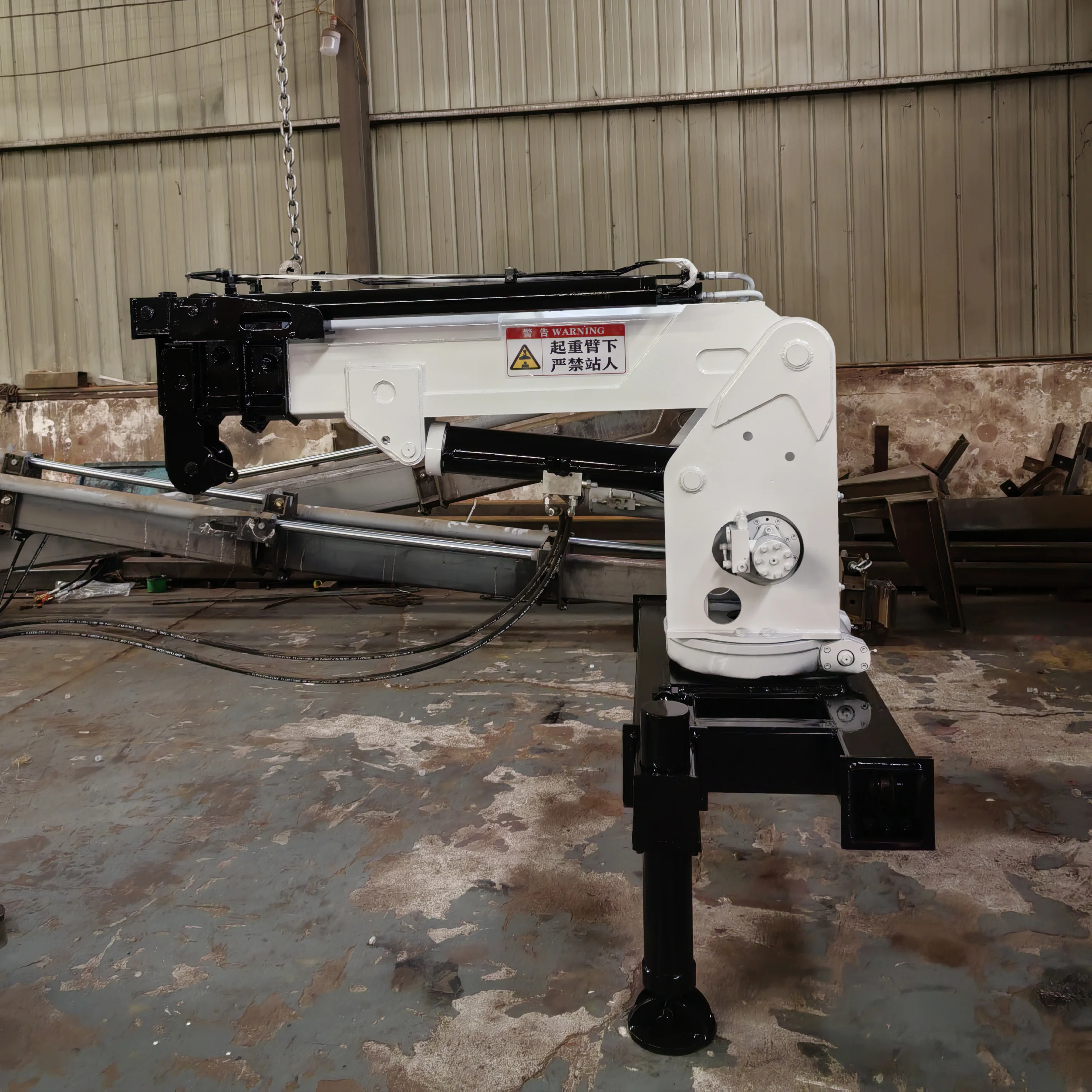 P-043 3 ton 5 ton 6 ton 8 ton hydraulic straight arm telescopic crane installed on trucks