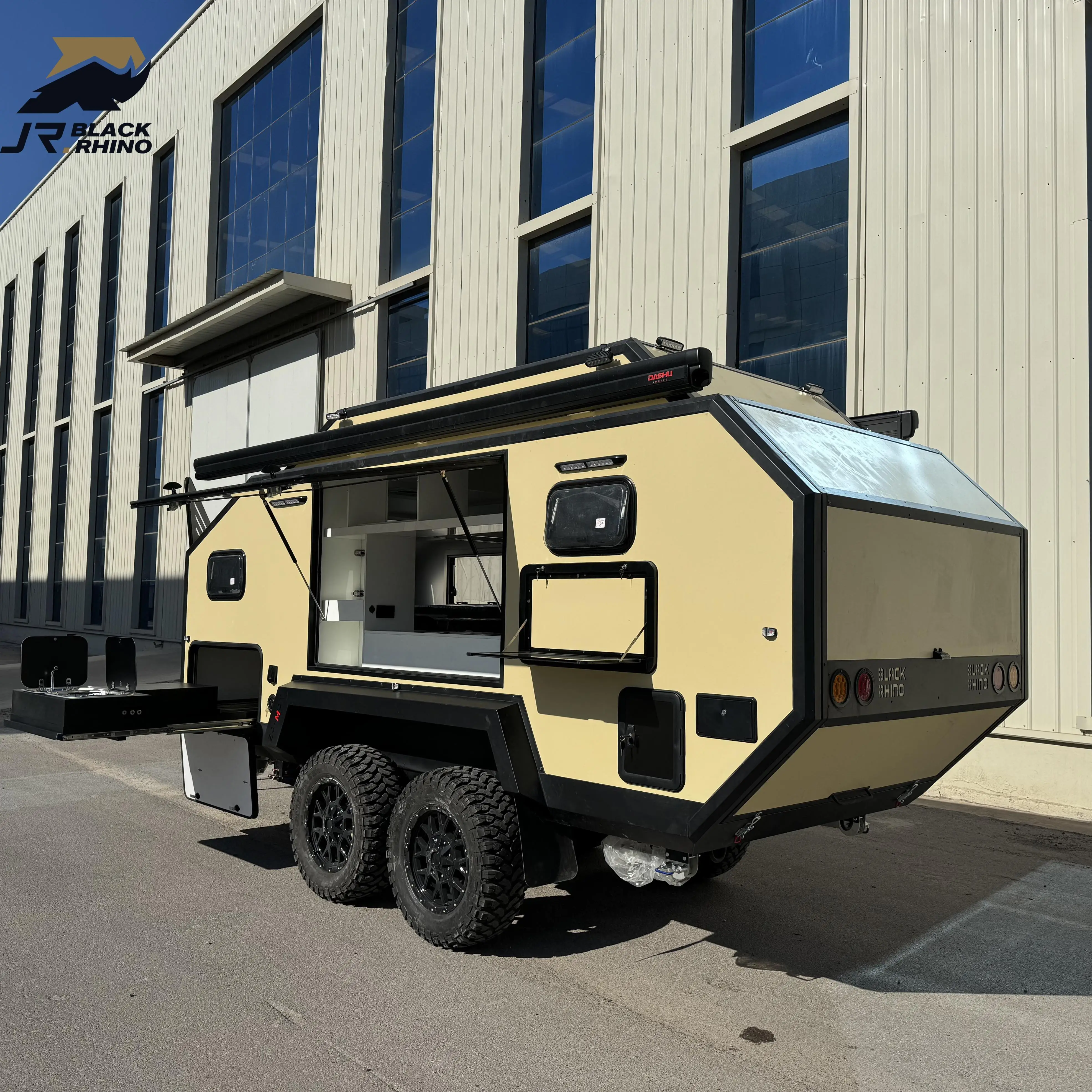 caravan window off road 4x4 chassis caravans mover electric mini travel trailer furniture floating luxury for sale