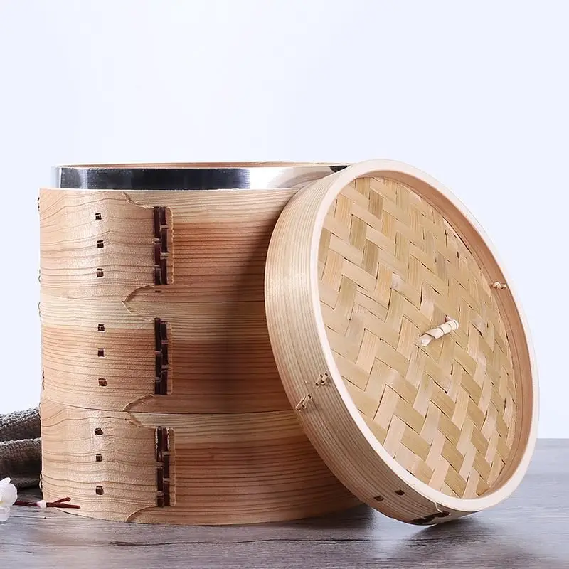 High Quality Bamboo Mini Dim Sum Steamer Cooker Basket For Kitchen Cookware