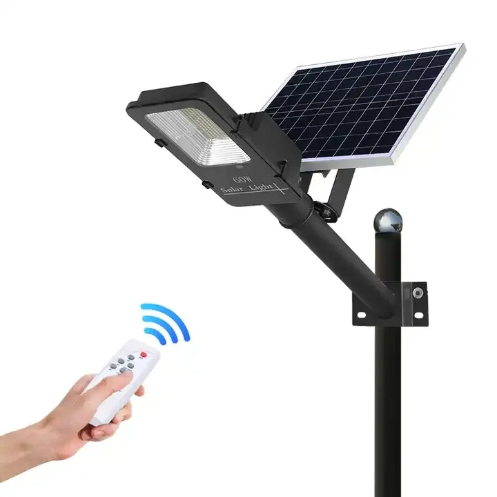 Aluminium Body Super Brightness Cool White 60w 100w 150w 200w LED Solar Street Light