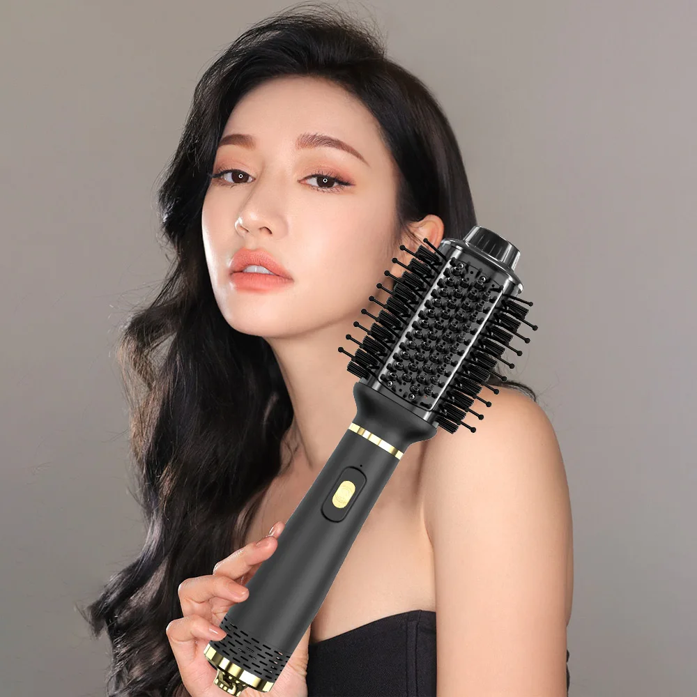 Wholesale Blow Dryer Brush Comb Hair Straightener Curler One-step Hair Dryer And Volumizer Hot Air Brush 3 in 1 Hair Dryer Brush