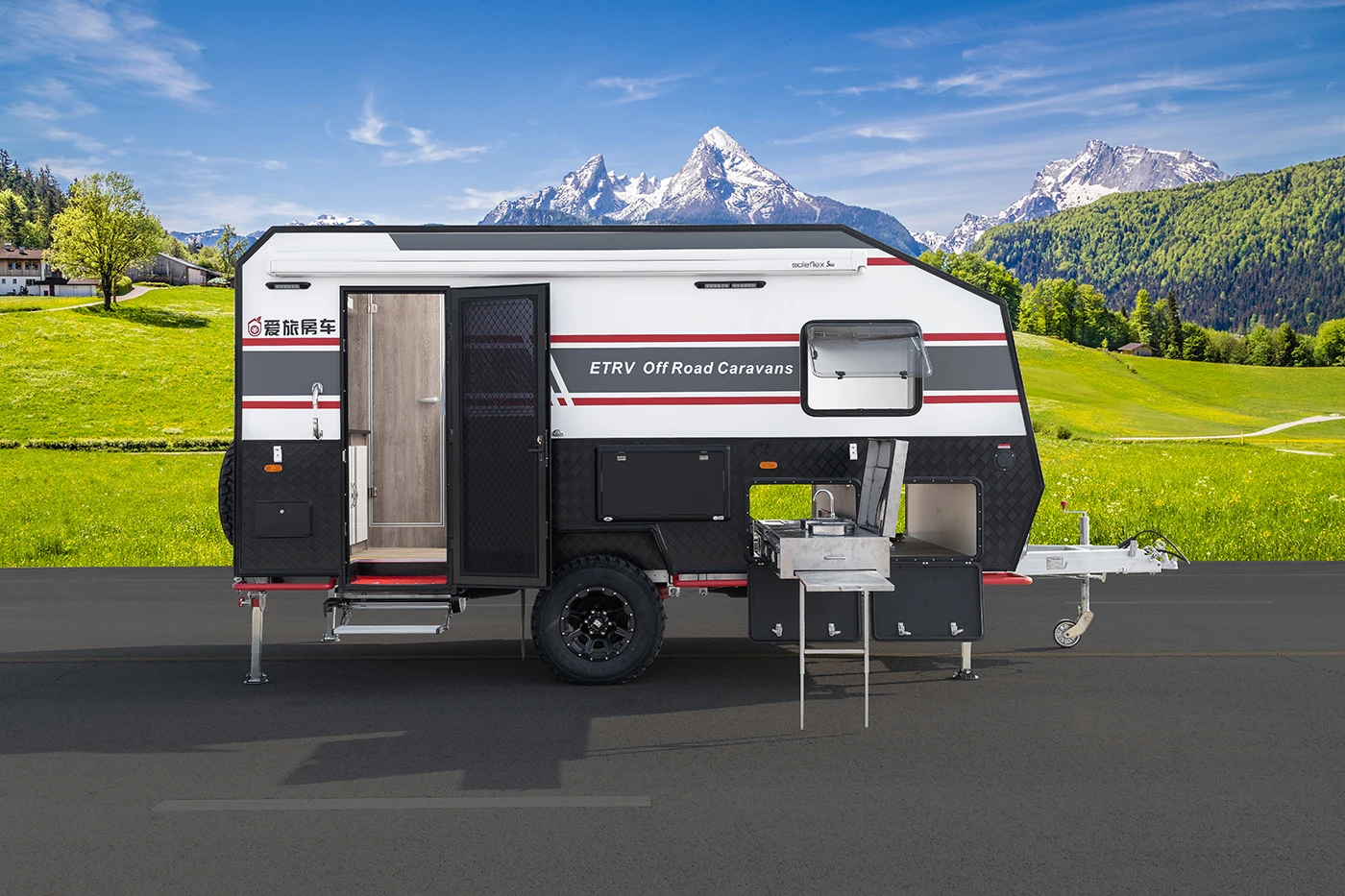 China Manufacturers Very Practical Rv Camper Equipment rv trailer caravan travel trailer camper