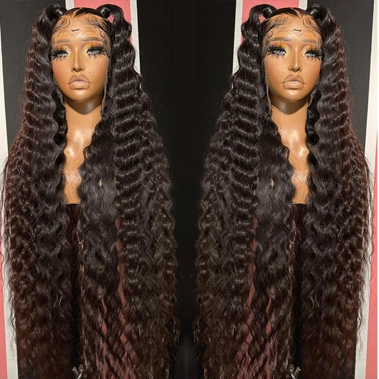 150% Curly Short Bob HD 13X6 Lace Frontal Human Hair Wigs Deep Water Wave 13X4 Lace Front Wig 100% Human Hair For Women