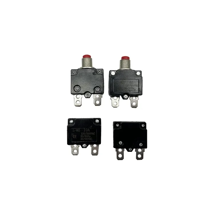 Over Current Protection DC Motor Thermal Circuit Breaker Switch 5A 10A 20A 25A Miniature Resettable Overload Protector Switch