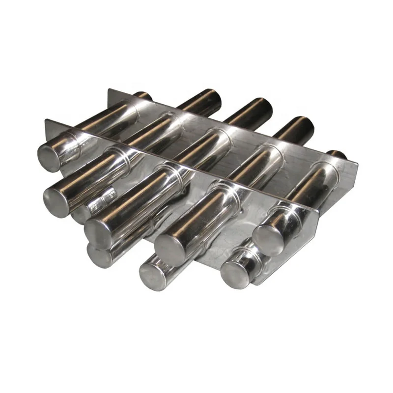 SUS304 Permanent Neodymium Grilling two layers eleven 13 pipes Magnet Hopper Grate Magnetic Grid Filter