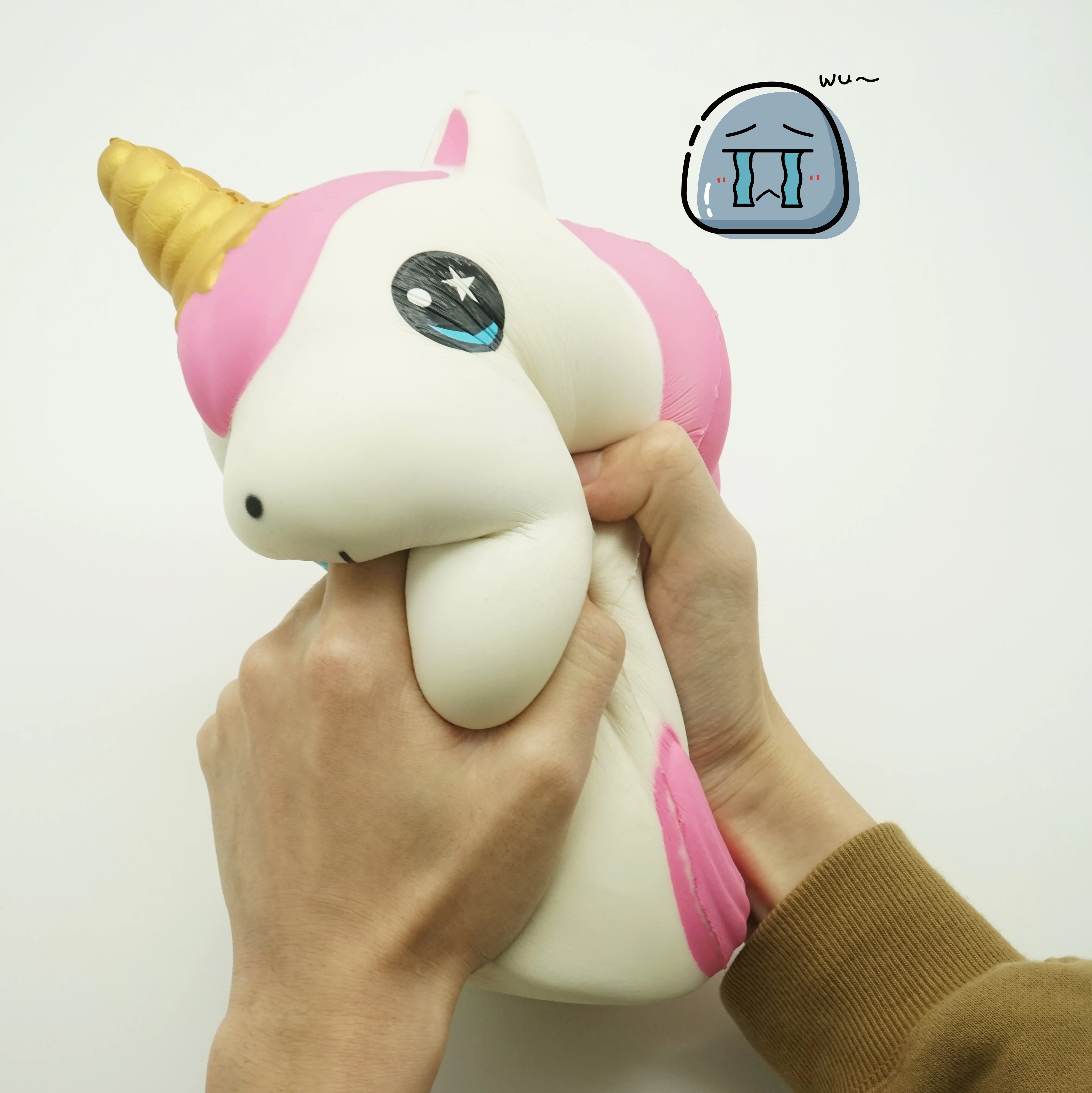 Jumbo Kawaii Cute Cartoon Unicorn Squishy Unisex Slow Rising Decompression Squeeze Toy Stress Relief Ball Toy