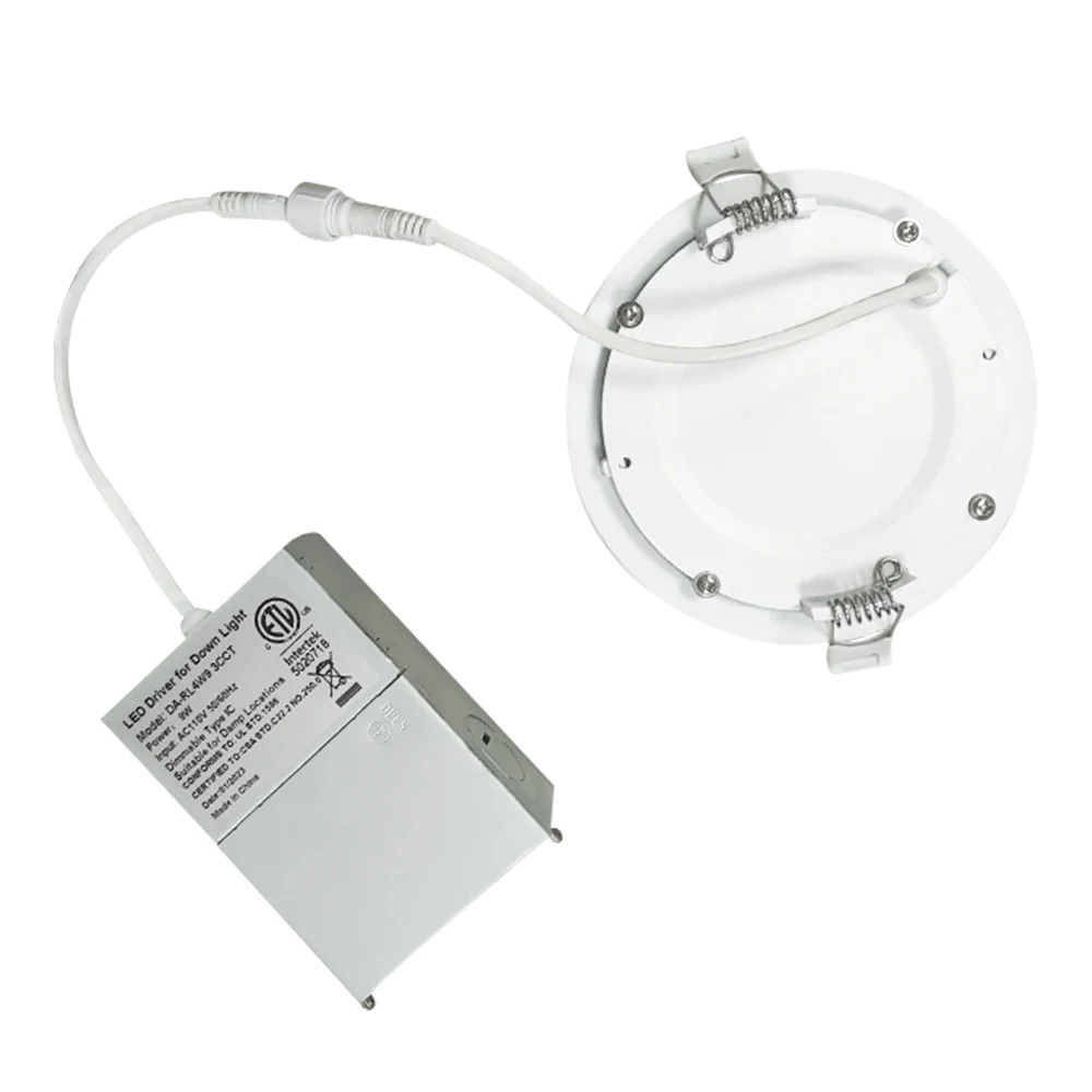 4inch 9W  3cct 5cct  Residential ETL(5004879) super bright round led panel light