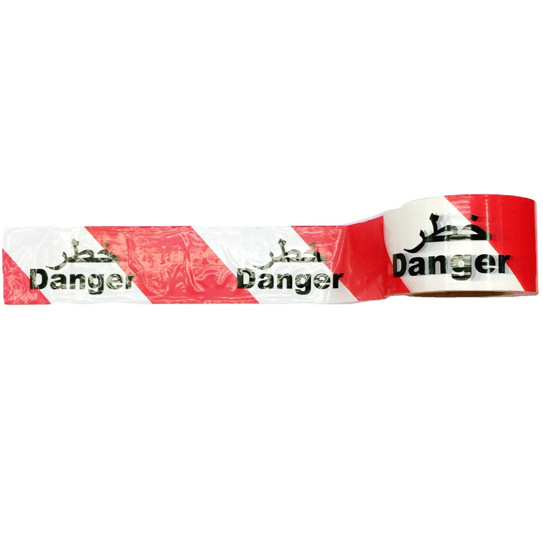 Arab hot selling Danger warning tape without glue PE Caution Warning Barrier film