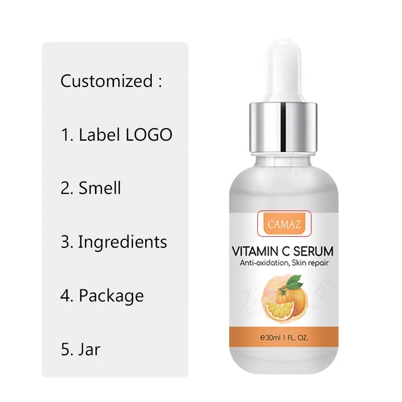 CAMAZ Factory Directly  Pure VC Serum For Face Glow Serum Removes Dark Spot Acne, Anti-aging Oxidant Serums For Woman