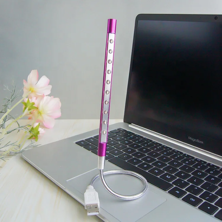 Черная Usb перезаряжаемая Рабочая лампа для чтения прикроватная Гибкая светодиодная в виде змеи