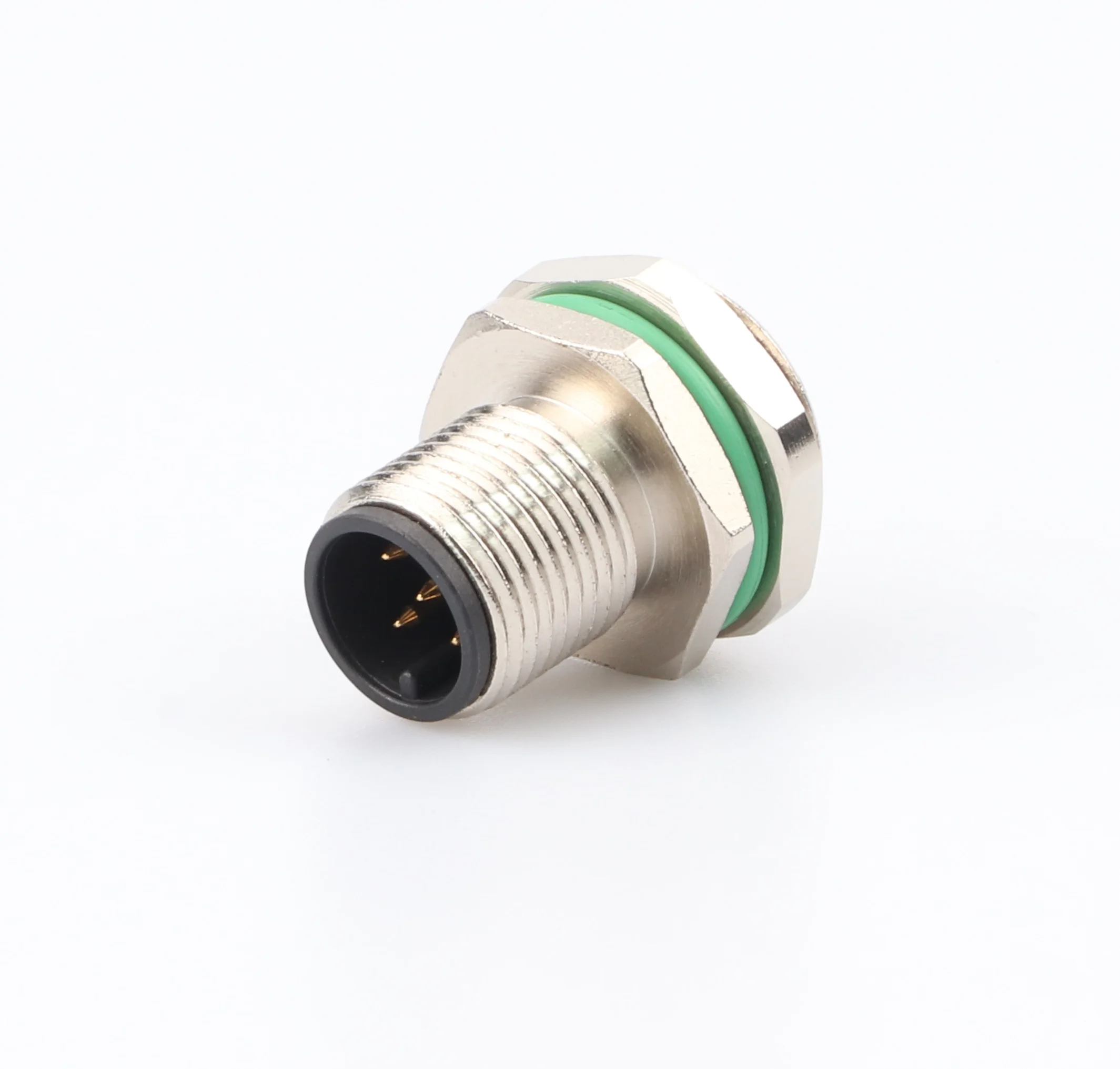 IP68 Waterproof 3 pin Connector M12 Sensor Connector Panel Mount 6pin 8pin 12pin Recepatcle