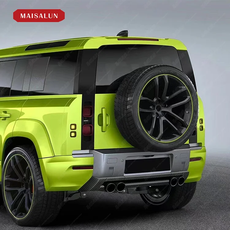 MSL Auto Spare Parts Carbon Fiber LM Style Bodykit For Land Rover Defender with Grille Front Lip Rear Diffuser Wheel Eyebrow