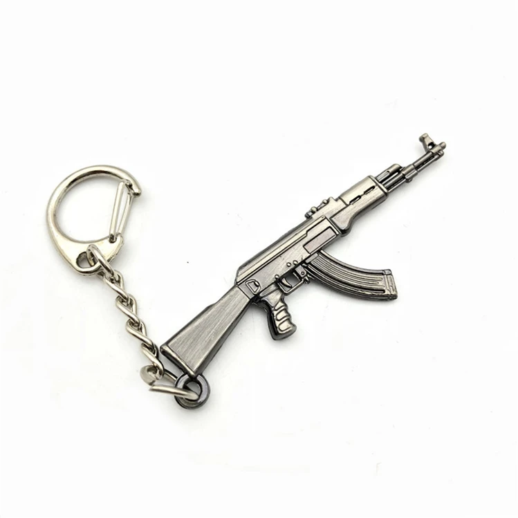 Personalized Llavero De Armas Creative Game Sniper Metal Gun Key Chain Mini 3D Custom M416 Gun Model Weapons Holder Keychain
