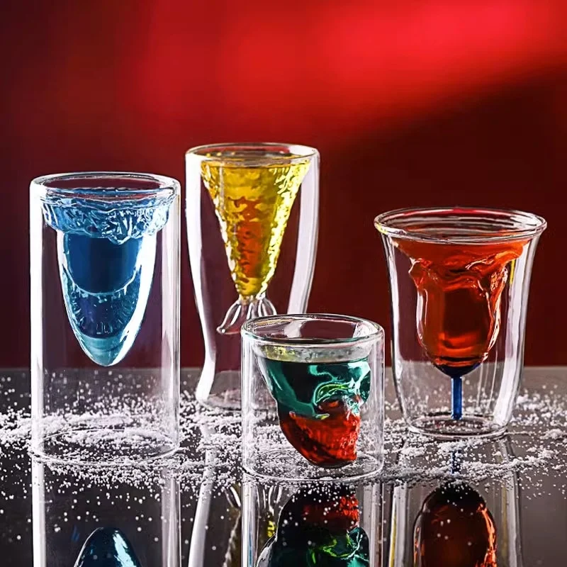 Unique Craft Gift Bird Glass Beach Party Martini Glassware Animals Glasses Cocktail