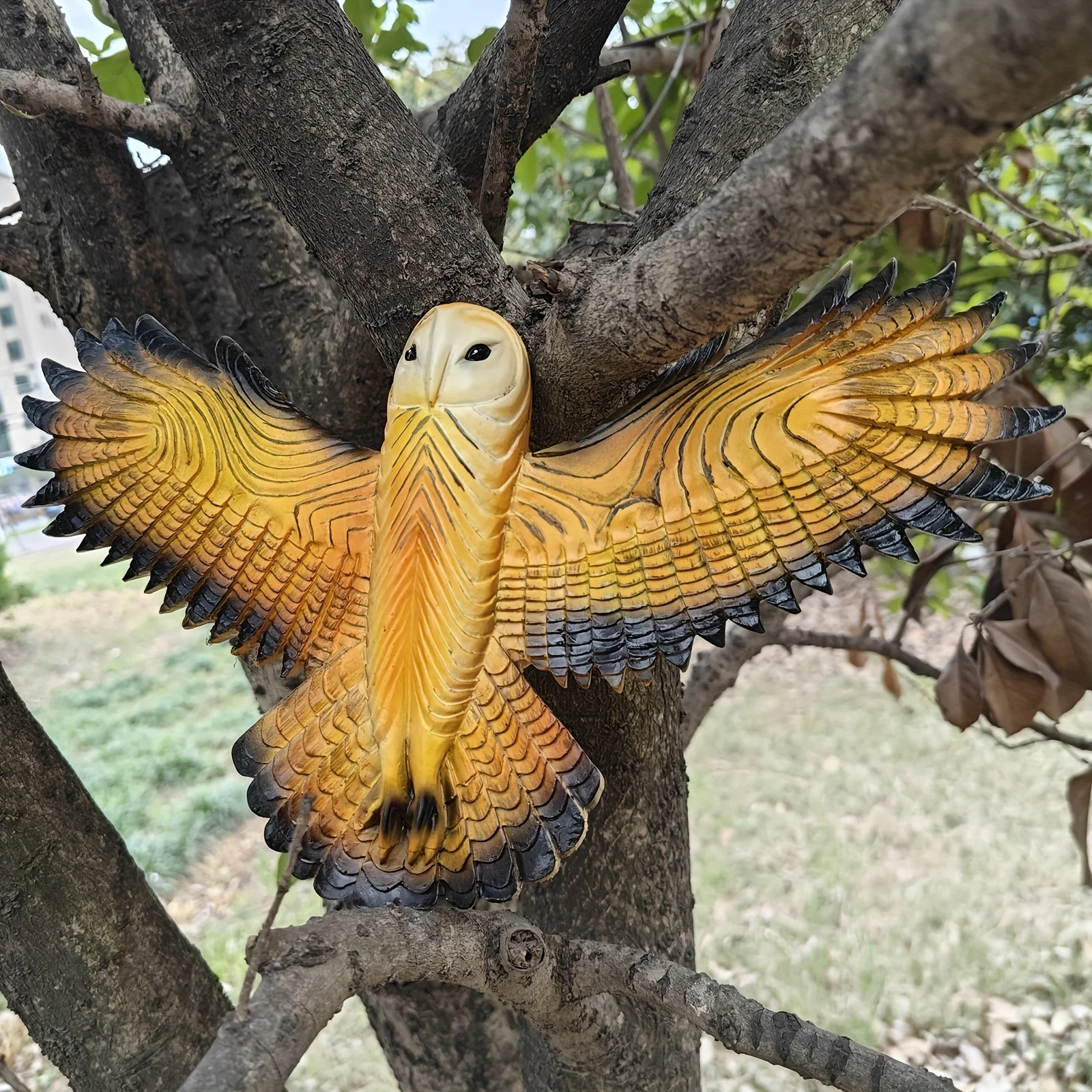 Fengzhi Factory Owl statue Resin crafts Owl sculpture wall hanging home decoration hanging decoration bird model simulation