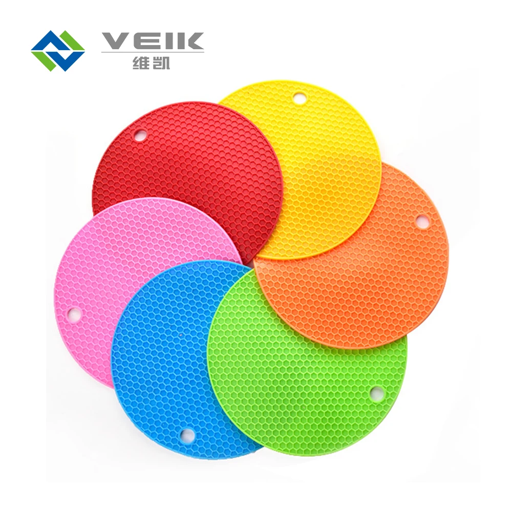 Hot Pots Pan Silicone Trivets Silicone Heat Resistant Mat