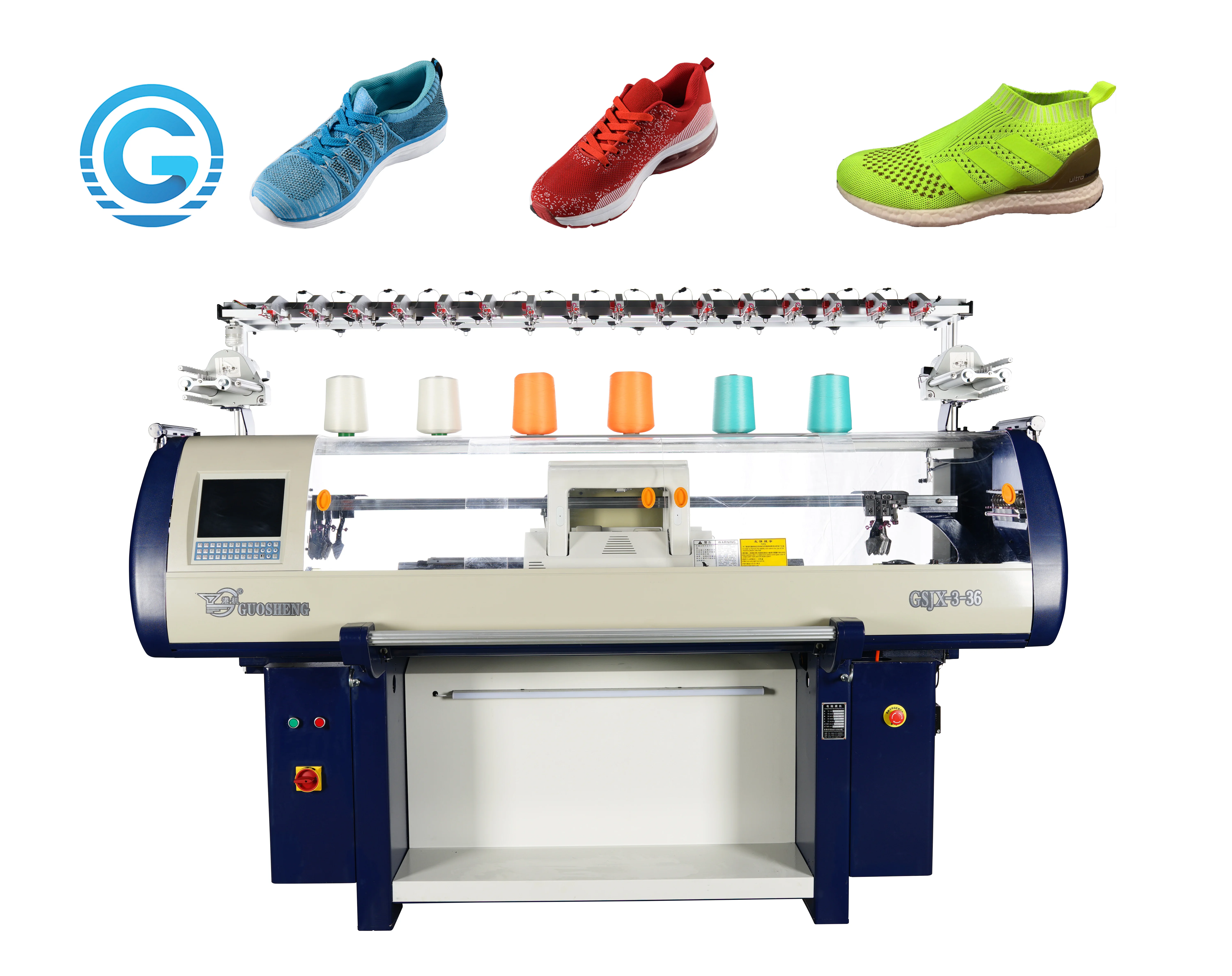 Fully automatic shoe making machine  for shoe uppers