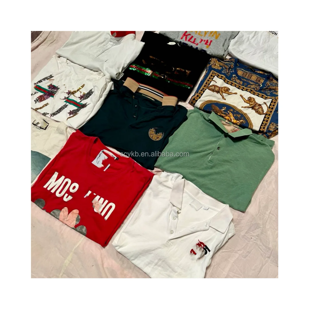 C04 Used Brand luxury Clothes Second Hand Luxury Designer T-Shirt summer short Factory Wholesale Quality Assured Used Clothes